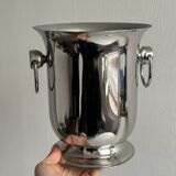Silver metal champagne bucket