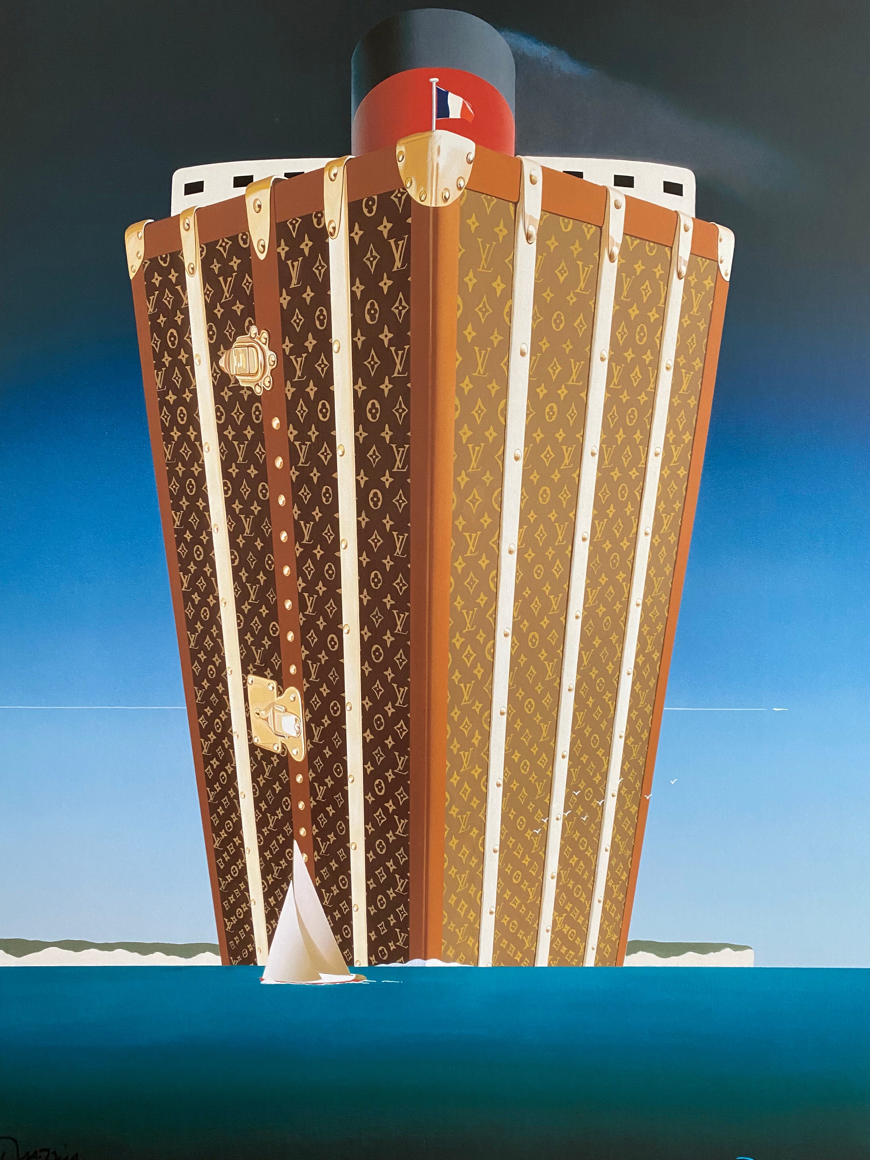 Poster Razzia - Louis Vuitton - A journey through time - Signed by the artist - On linen - Big Size