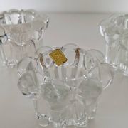 Vintage glass candle holders