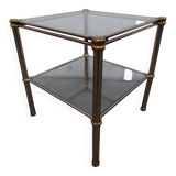 Table d'appoint vintage en verre