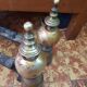 Fireplace set chenets firewall