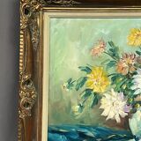 Still life with flowers signed.