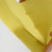 Vintage velvet armchair 366, designer J. Chierowski, restored, yellow velvet
