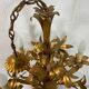 Lustre vintage "doré" flower