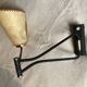 Wall lamp 2 black metal arms 60s