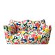 Bibambola Sofa Designed by Mario Bellini Upholstered With Colored Arty fabric