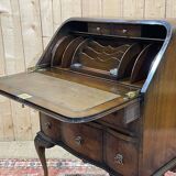 1930s English walnut back desk