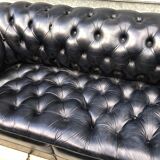 Chesterfield black sofa
