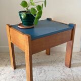 Vintage Scandinavian Cube Bedside Table