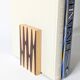 Pair of wooden bookends, Bauhaus style, 1950s