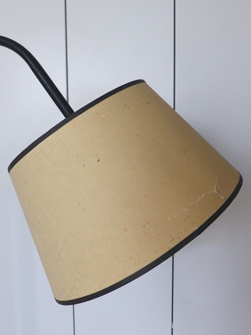 Floor lamp , scoubidou, and black painted metal