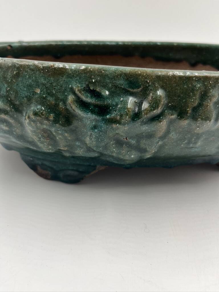 Glazed terracotta planter