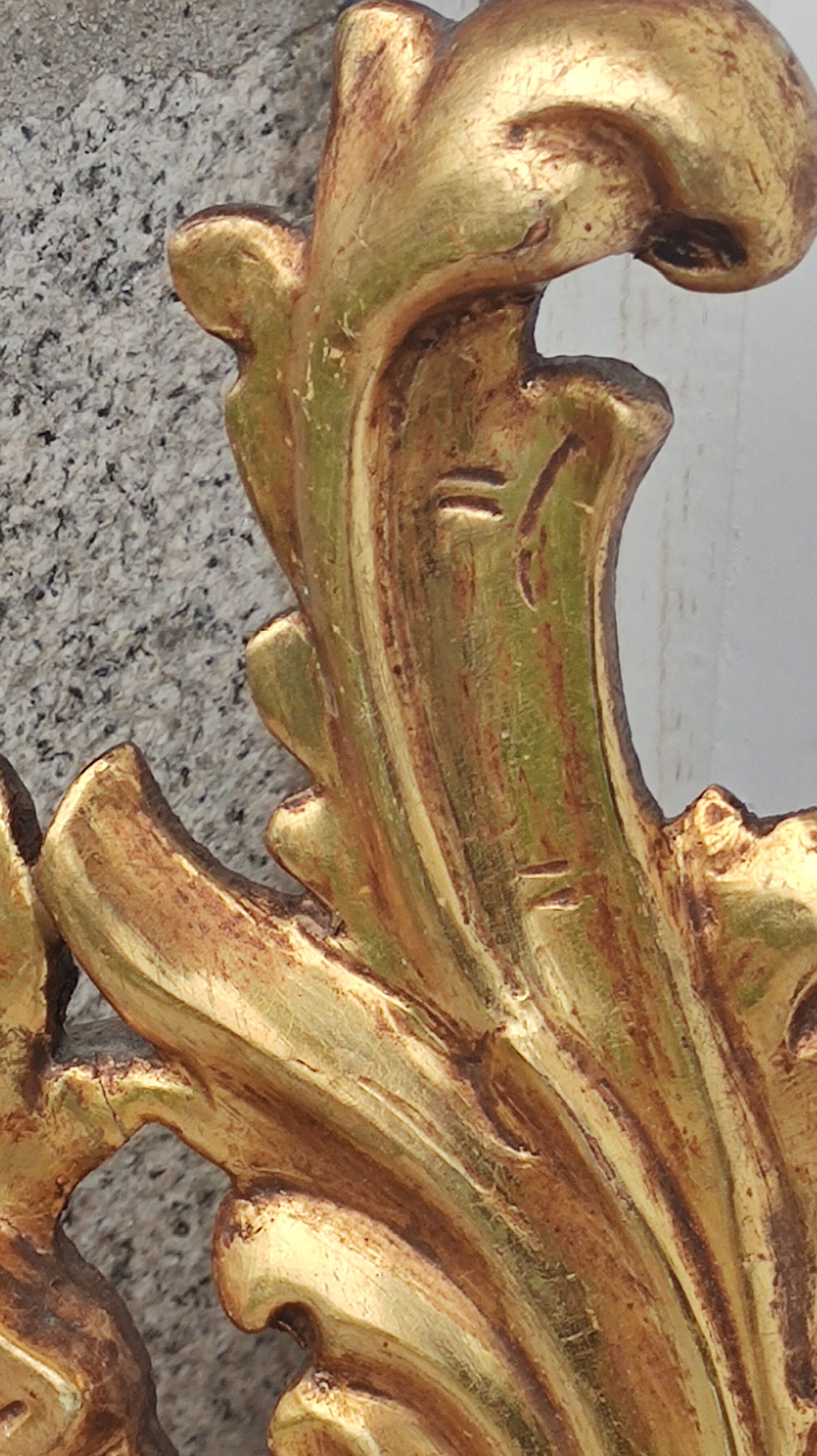 Old gilded mirror Louis XV style