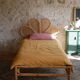 Vintage rattan shell light - bohemian chic spirit