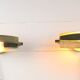 Pair of brass wall lights, Lita, France, 1970s