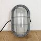 Industrial Grey Wall Light with Milk Glass, 1970s