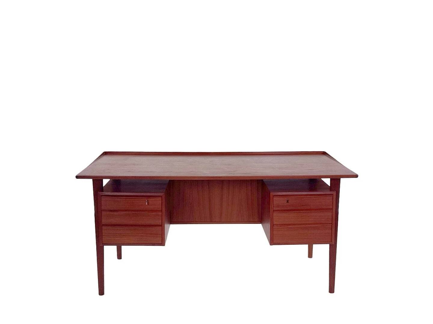 Vintage Danish freestanding desk by Peter Løvig Nielsen