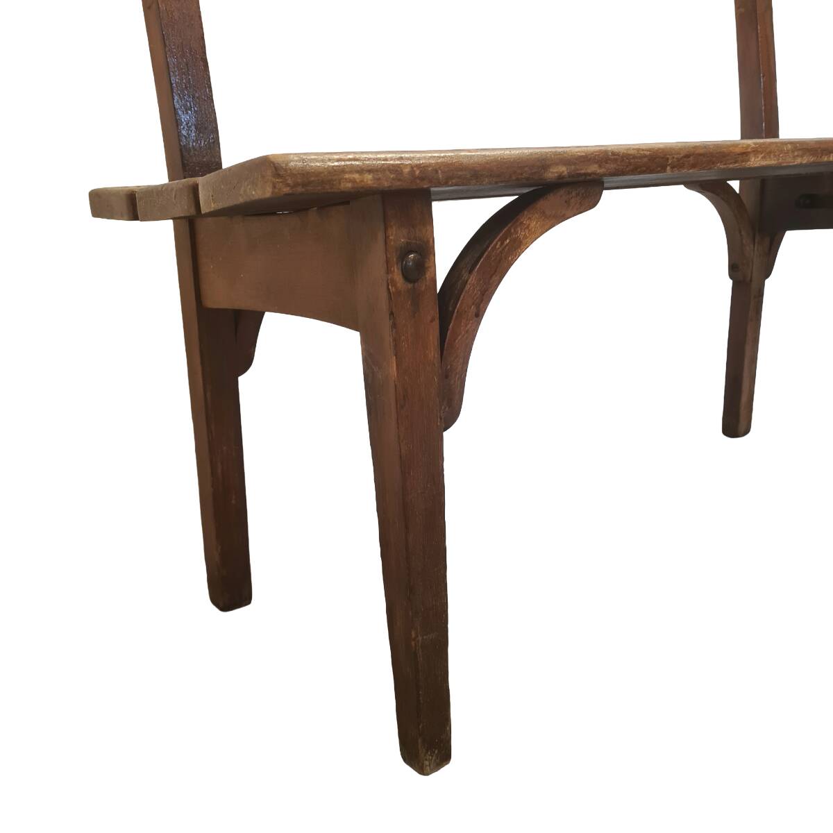 Antique French Wooden Hall Bench, from around 1900