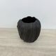 Rosenthal vase black porcelain Johan van Loon, 1980s