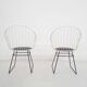 D. Dekker for Tomado wire chairs, The Netherlands 1950's