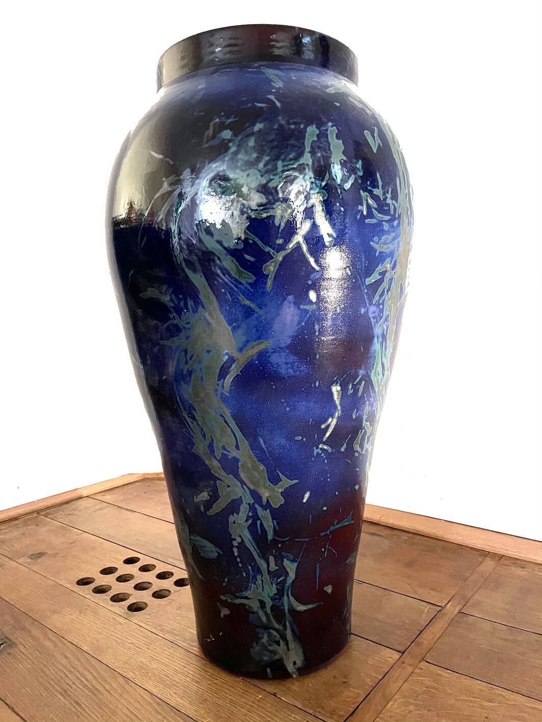 Jarre, grande poterie en céramique émaillée extérieur