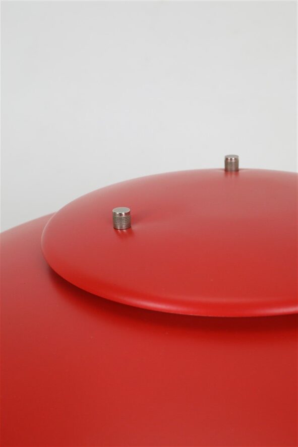Rare lampe de bureau/table Lyskær rouge / design danois moderne / années 1970 / 1980 / postmoderne