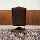 Chaise de bureau Chesterfield marron classique anglaise