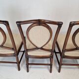 Set of 6 Bamboo Dining Chairs from Gasparucci Italo, 1970s