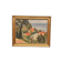 Original Oil Painting on Panel - "Coastal Village" by Bernhard Önstad - Signed - Vintage and Framed