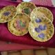 5 Sarreguemines dessert plates in barbotine