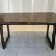 Vintage extendable dining table – sled base – modernist design