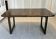 Vintage extendable dining table – sled base – modernist design