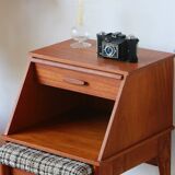 Vintage seat - old telephone cabinet - chippy seats