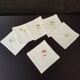 Lot de 6 serviettes en coton brodées