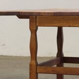 1960s mid-century brutalist Danish coffee table in oak attributed to Kjærnulf