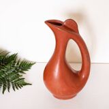 Artisanal terracotta pitcher