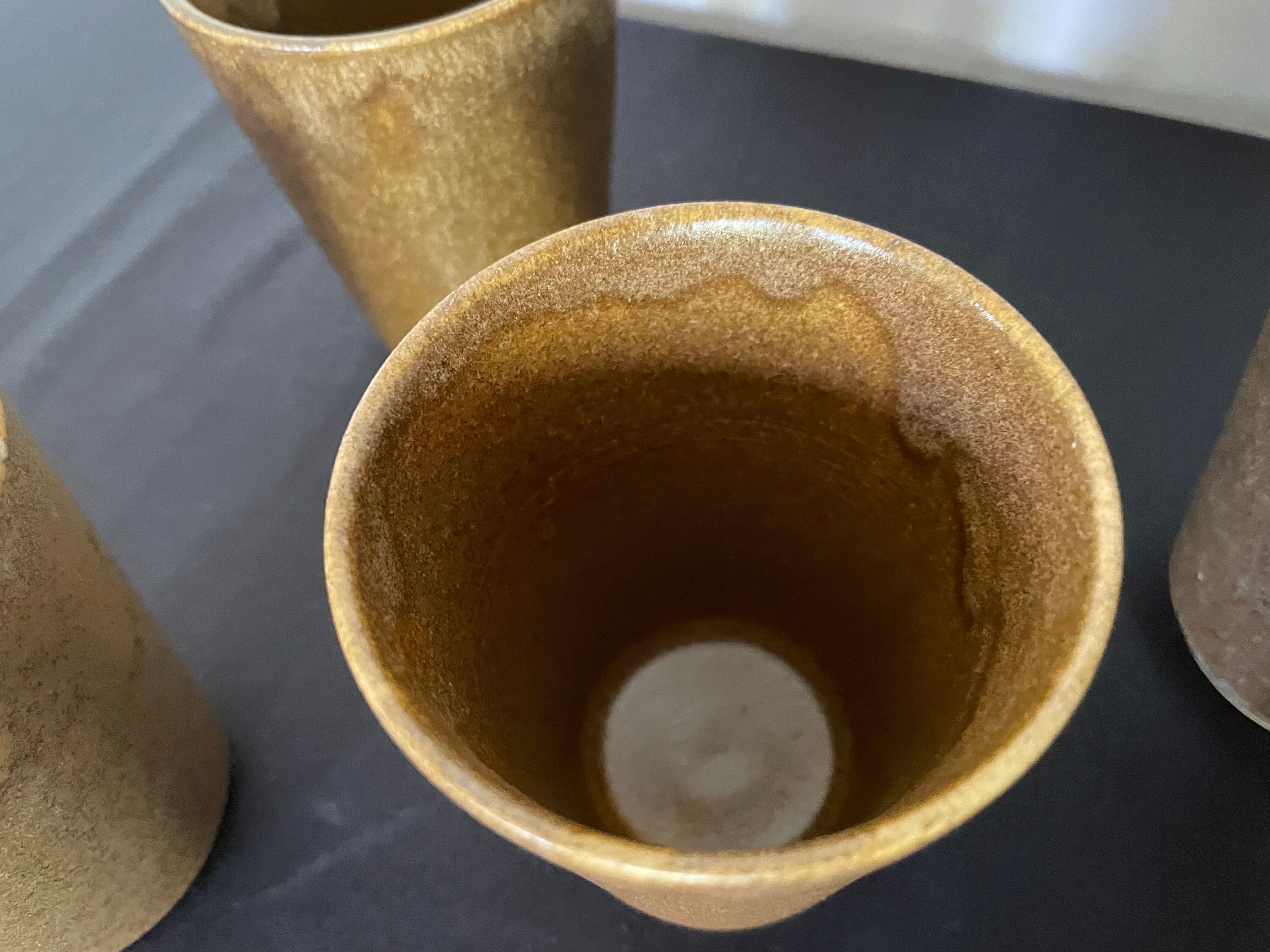 Digoin stoneware cups