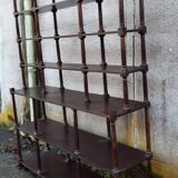 Six-tiered column shelf