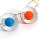 enamelled double shade Flower Pot pendant lamp by Verner Panton for Poulsen