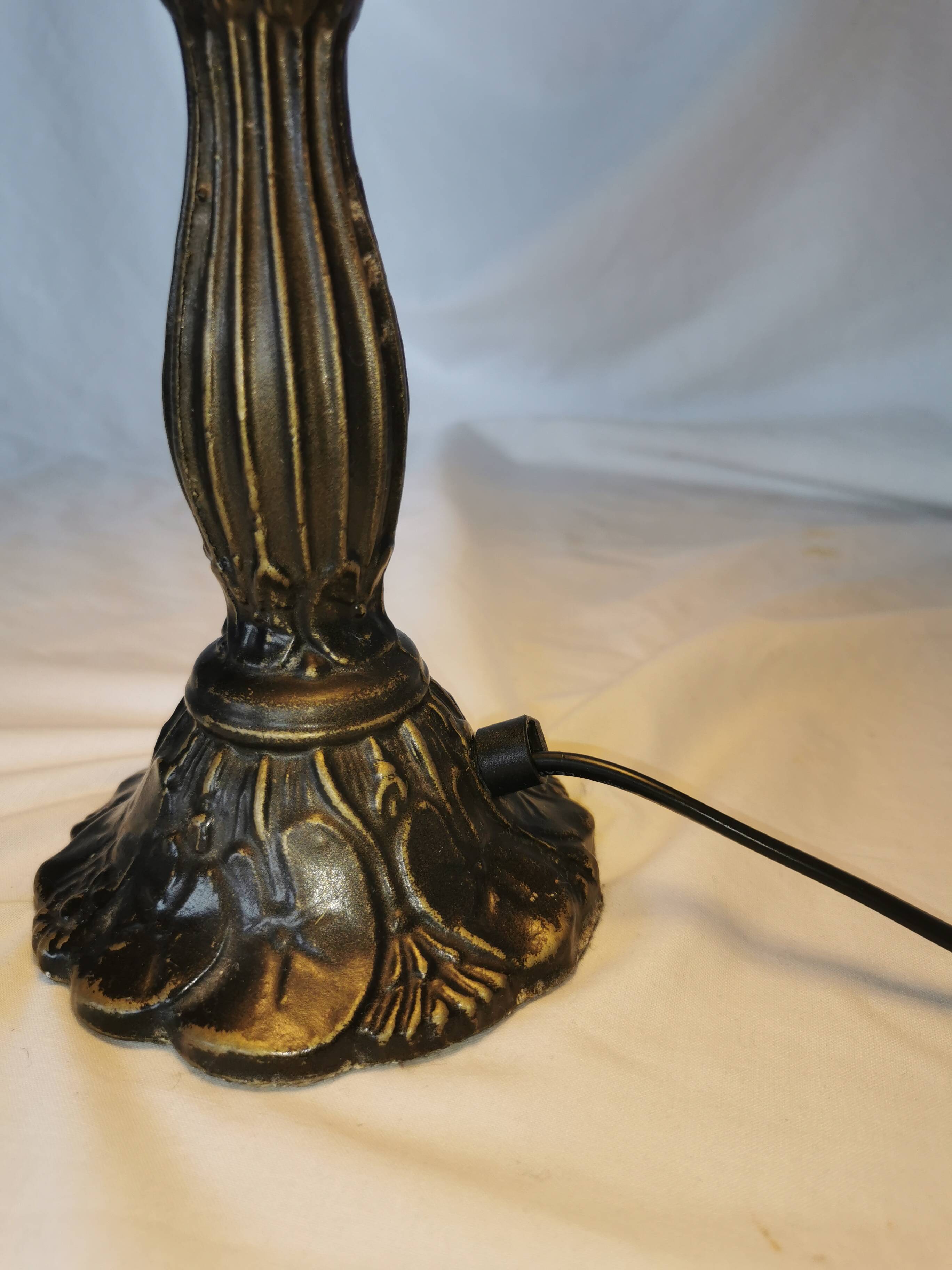 Tiffany style lamp, leaded stained glass, art nouveau.