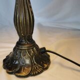 Tiffany style lamp, leaded stained glass, art nouveau.