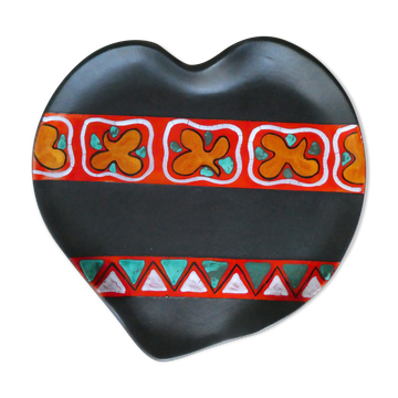Ceramic plate by Gabriel Fourmaintraux, 1960s