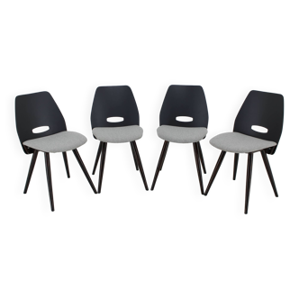 1960s Set of Four Dining Chairs by Tatra, Czechoslovakia