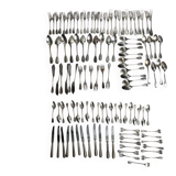 Important lot of 118 pieces of silver-plated metal cutlery by Ercuis, Christofle 20th century.