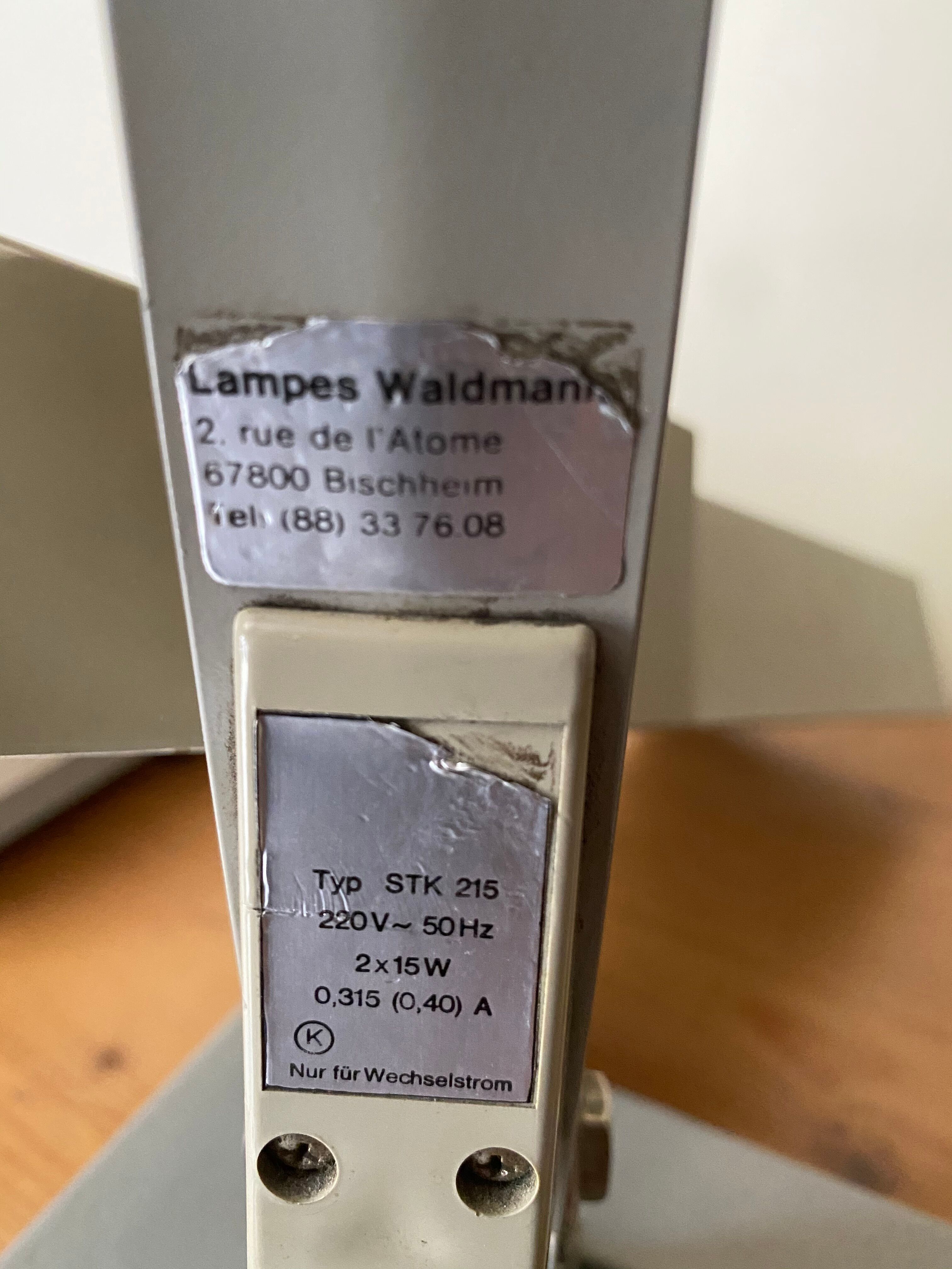 Waldmann vintage 60's articulated desk lamp