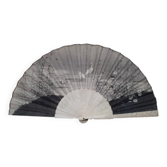 Japanese silk fan, Japan Meiji era