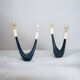 Mid-Century Atomic Era U-Shaped Table Lamps, 1950s, Set of 2