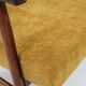 Vintage armchair model, golden yellow fabric, fully refurbished