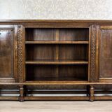 Vintage Oak Bookcase, 1940s