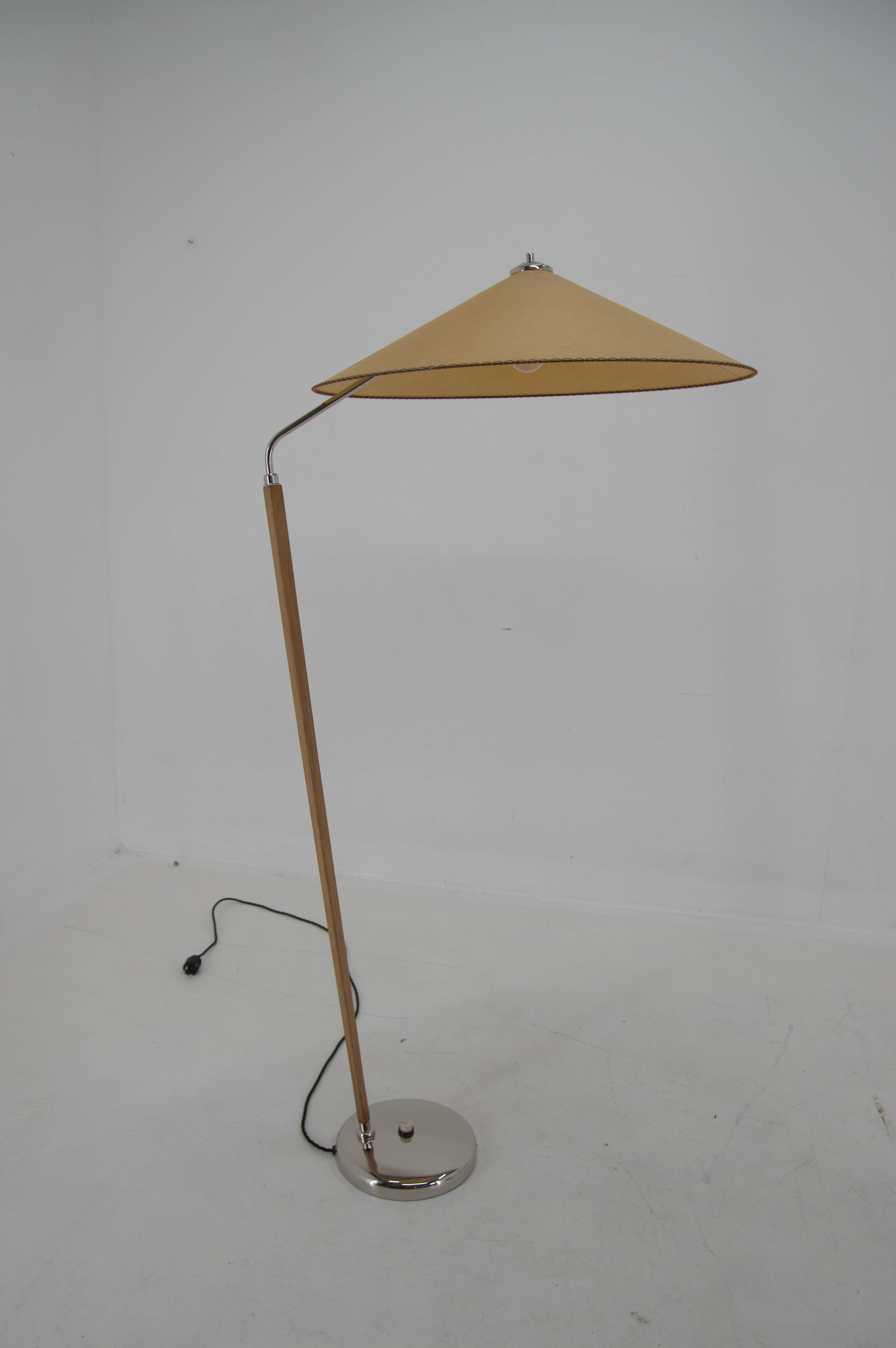1960s Midcentury Floor Lamp "Japanese style" by Zukov, Czechoslovakia